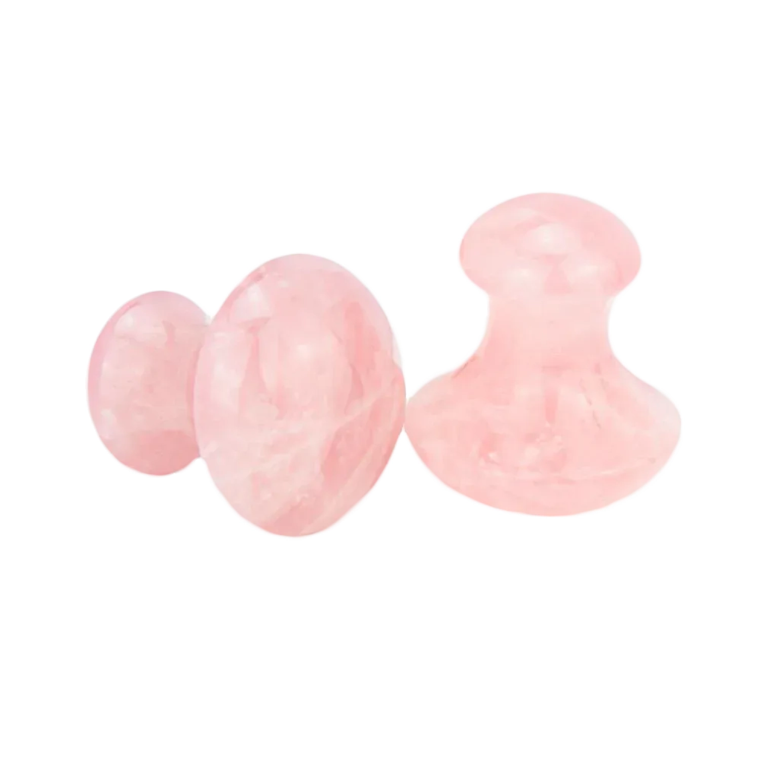 Rose Quartz Eye Massage Mushroom Tools for Depuffing Under&ndash;Eye Bags, Dark Circles, Fine Lines, Cooling Eye Treatment, Gentle Anti&ndash;Aging Skincare Massage