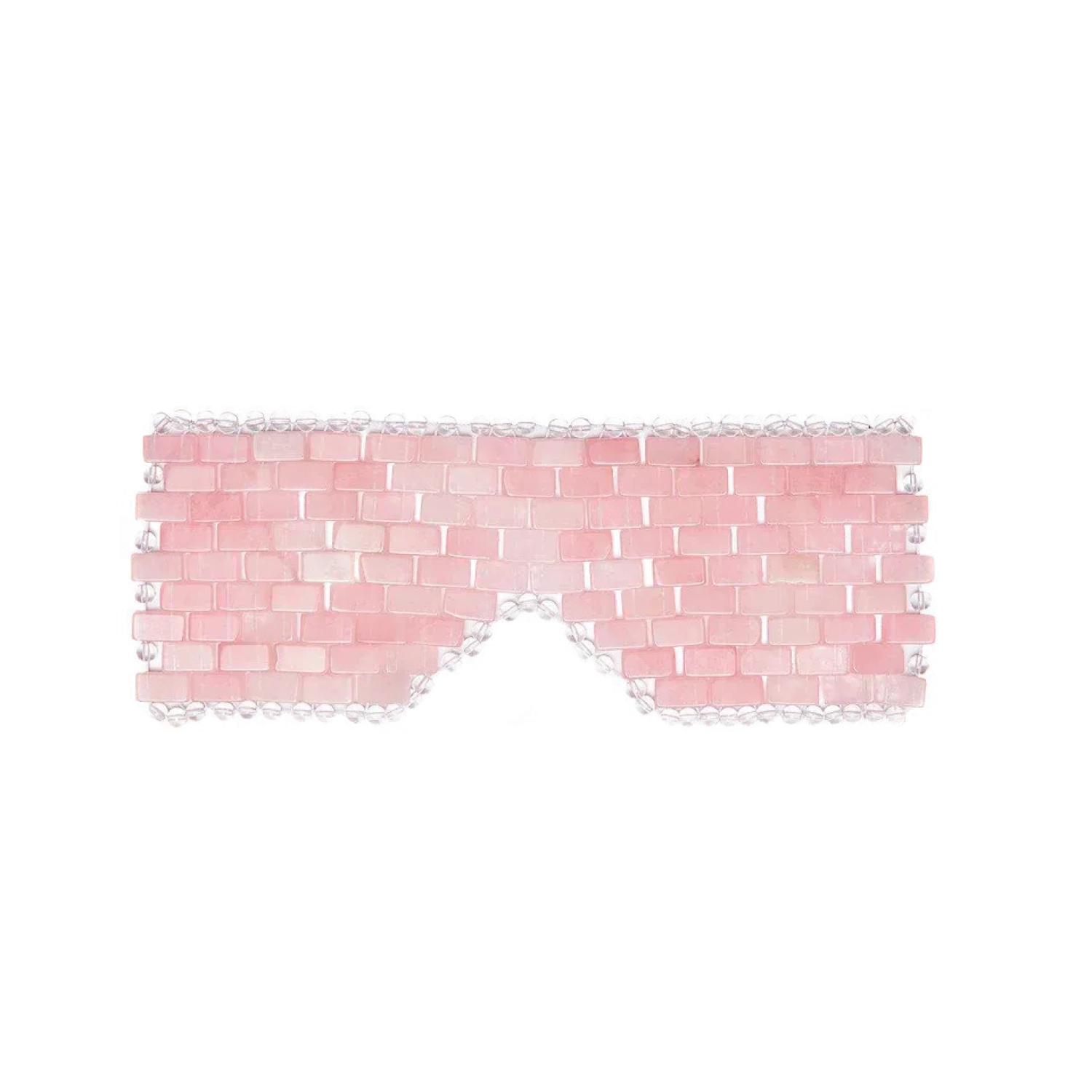 Rose Quartz Eye Mask Cooling Crystal Eye Mask for Puffy Eyes, Sinus Relief, Dark Circles, Relaxation, Spa Facial Treatment and Sleep Mask