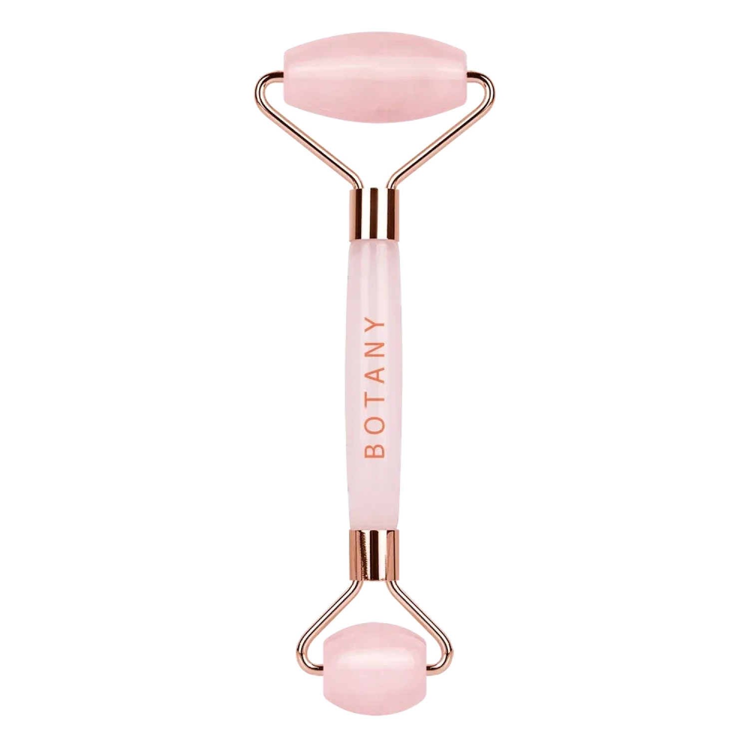 Rose Quartz Roller Crystal Facial Roller for Depuffing, Skin Calming, Lymphatic Drainage &amp; Glow Enhancement