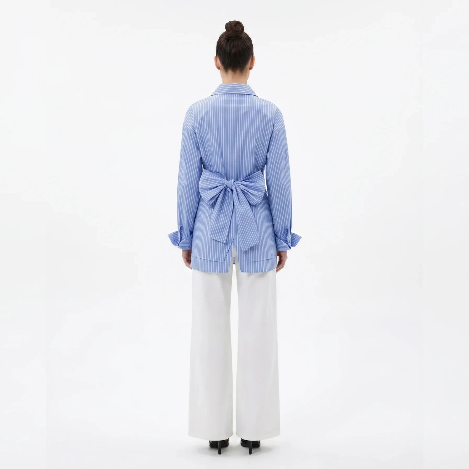 Women's Premium Casual Long - Sleeve Button - Up Shirt With Fabric Belt &mdash; Luxury Lounging, Daytime Socials &amp; Summer Escapes