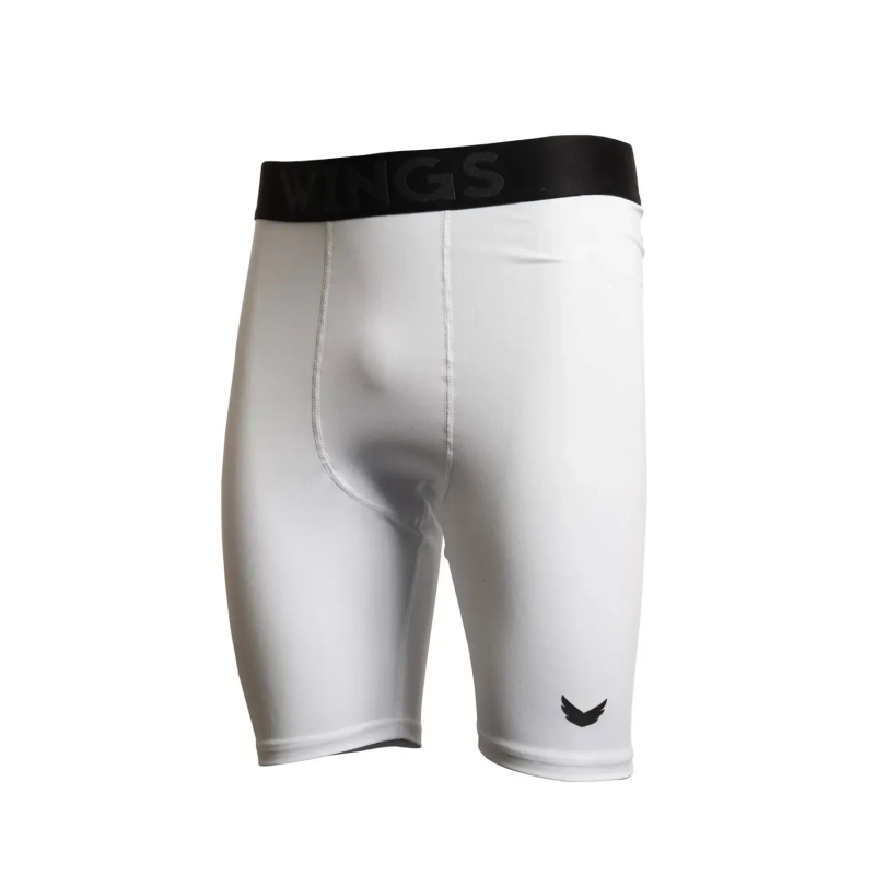 Wings Shorts Fast Dry Compression Fit Polyester Elastane - White