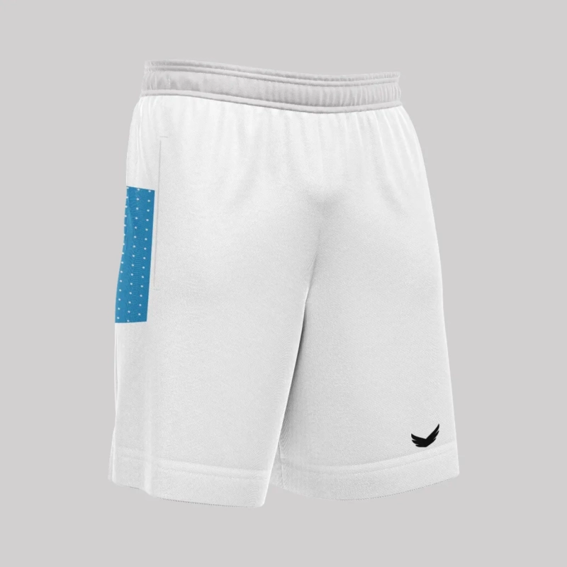 Wings Shorts Padel Performance Stretch Polyester Elastane - White Blue